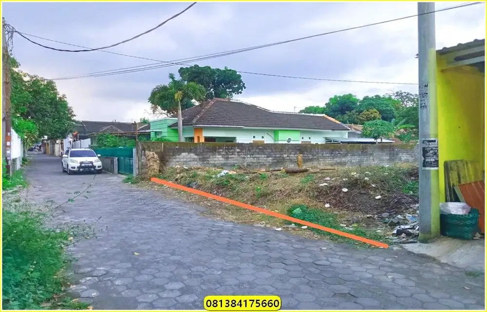 Jual Bu Tanah Murah Nempel Polda DIY luas 800m2 Sertifikat Pekarangan