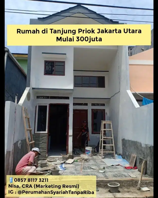 KPR Rumah 2 Lantai Dekat Stasiun Tanjung Priok Jak-Ut 300 Jutaan
