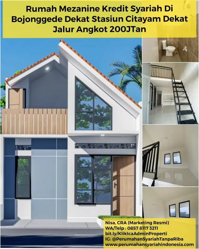 Rumah KPR Syariah Di Bojonggede Bogor  Mulai 200Juta