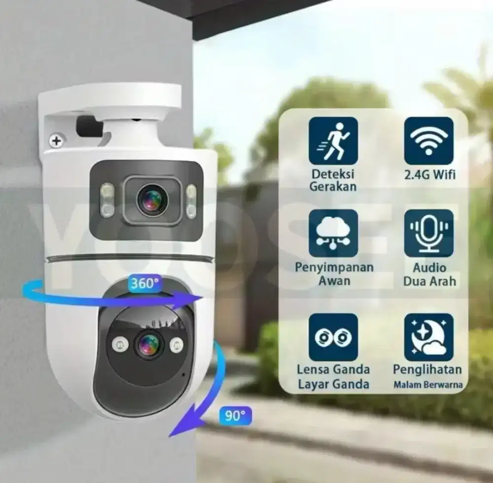 Cctv yoosee dua lensa wifi wireless IP camera