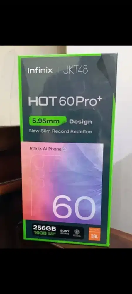 Infinix hot 60 pro plus + ram 8gb 256gb layar lengkung dan8/128 resmi