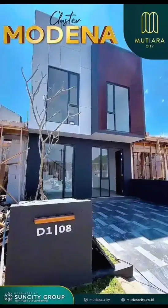 RUMAH MURAH SIDOARJO MUTIARA CITY CLUSTER MODENA CEMEKALANG