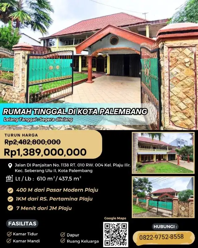 jual  murah rumah melalui lelang negara