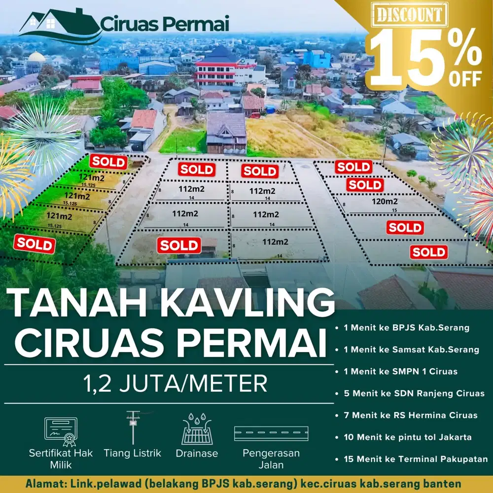 Tanah Kavling Ciruas