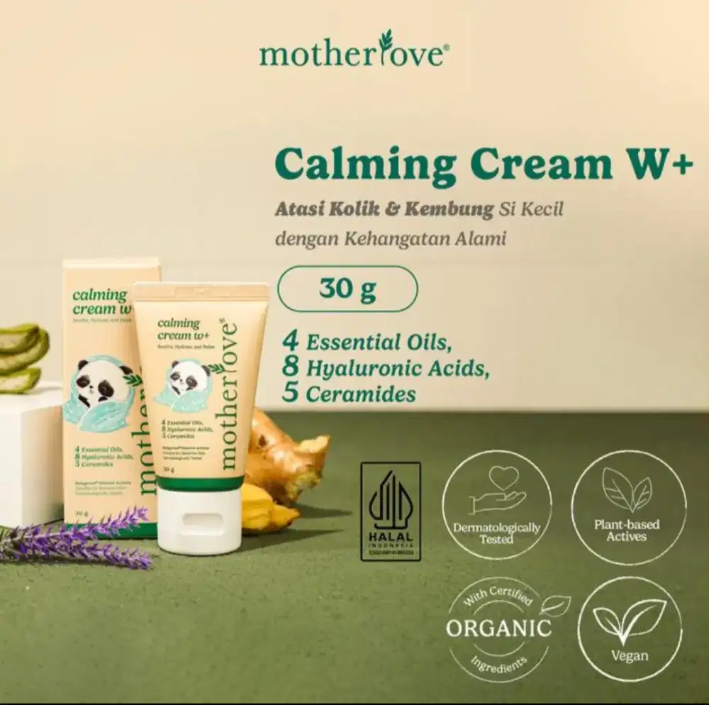 Motherlove Calming Cream W+ Krim Kolik / Kembung Bayi