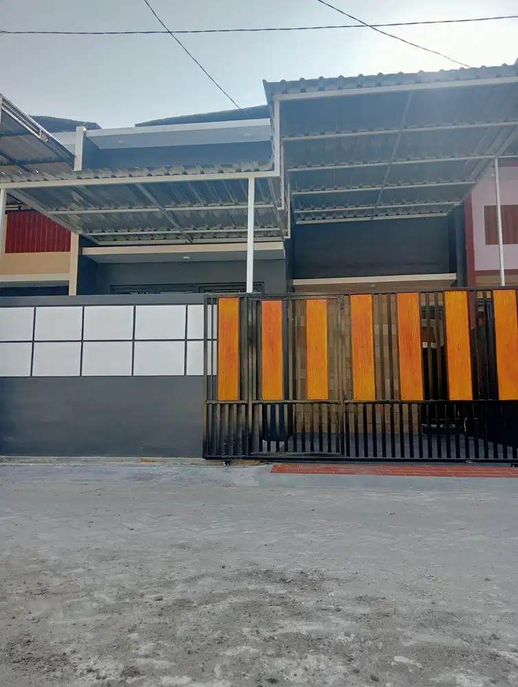 Rumah murah krian Sidoarjo akses jalan cor lebar