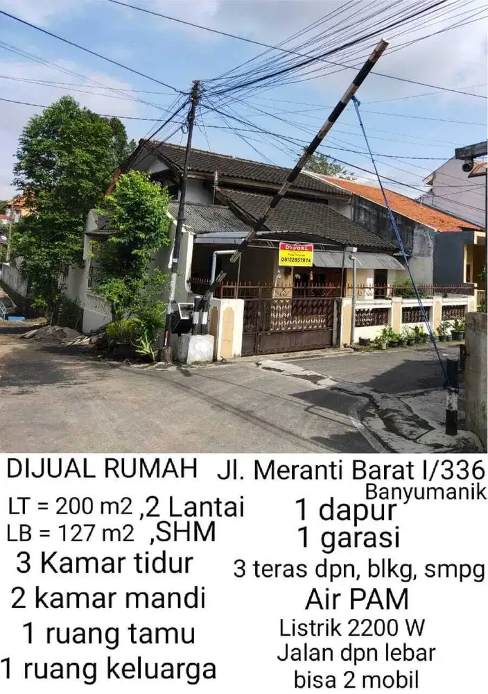 Rumah 2 Lantai Strategis di Banyumanik, SHM dan Siap Huni