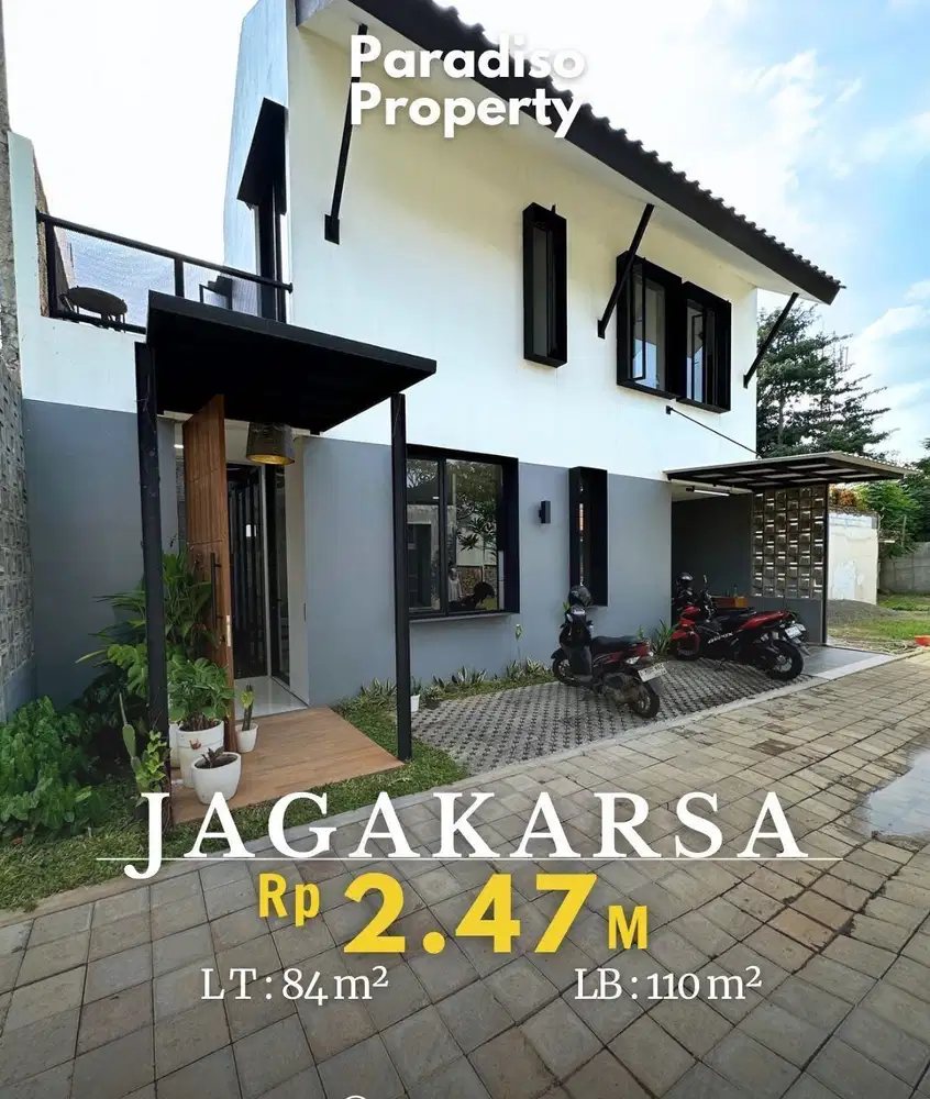 Rumah minimalis modern townhouse selangkah ke tol andara