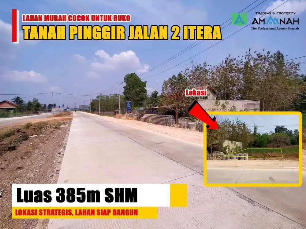 TANAH PINGGIR JALAN RAYA JALUR 2 TERUSAN RYACUDU DIJUAL CEPAT