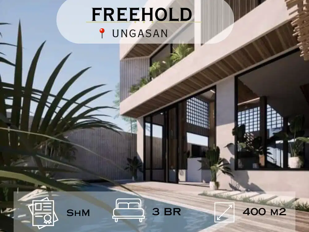 Dijual Villa Baru Dengan View Gwk Di Ungasan, Bali