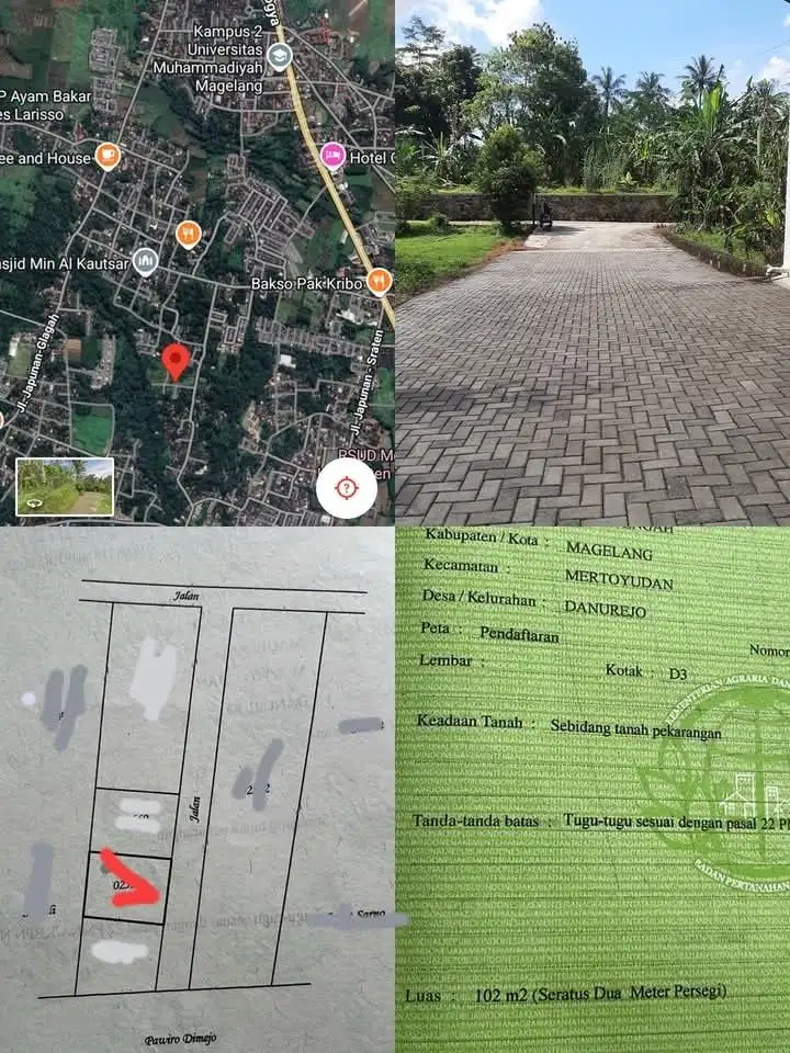 READY TANAH KAVLING 102M SIAP BANGUN DEKAT RS MERAH PUTIH