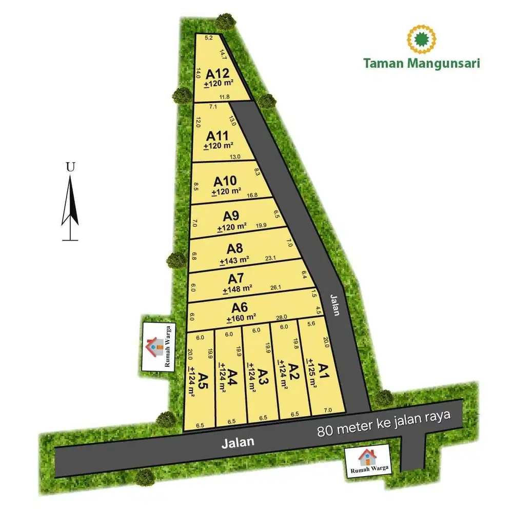 Kavling Taman Mangunsari Gunungpati