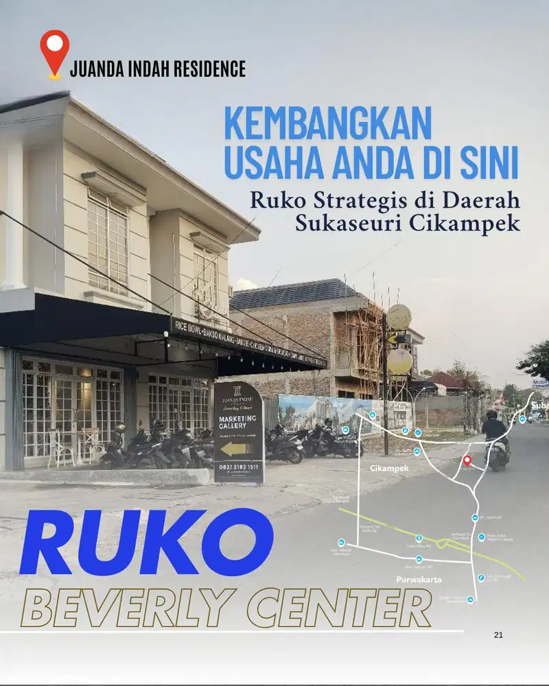 Dijual Ruko 2 Lantai, Lokasi di Segitiga emas sangat menghasilkan Cuan di Karawang