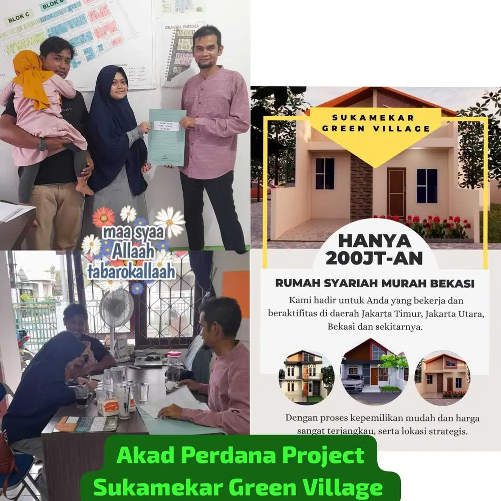 Lokasi strategis dekat ke stasiun Rumah syariah Bekasi