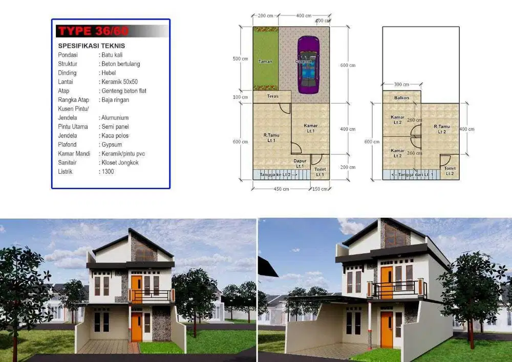 Lokasi strategis, dekat ke stasiun Rumah syariah Bekasi