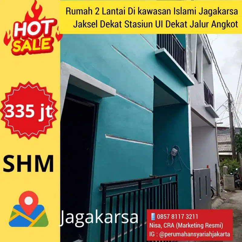 Rumah Dijual Di Jagakarsa Jaksel Dekat UI Dekat Jalur Angkutan Umum