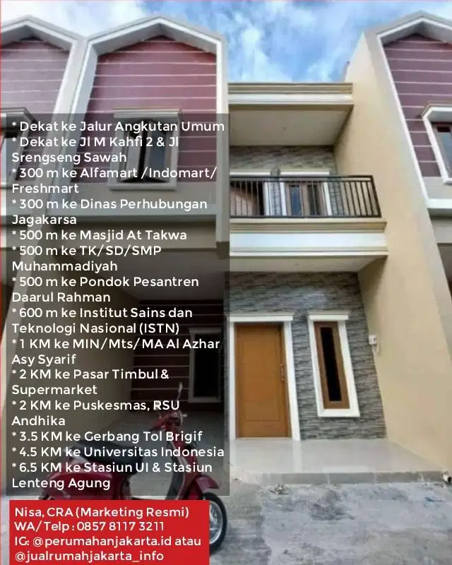 Jual Rumah 2 Lantai Di Jagakarsa Jaksel Dekat UI
