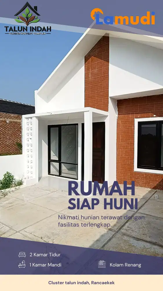 Hunian minimalis modern type besar promo tanda Dp
