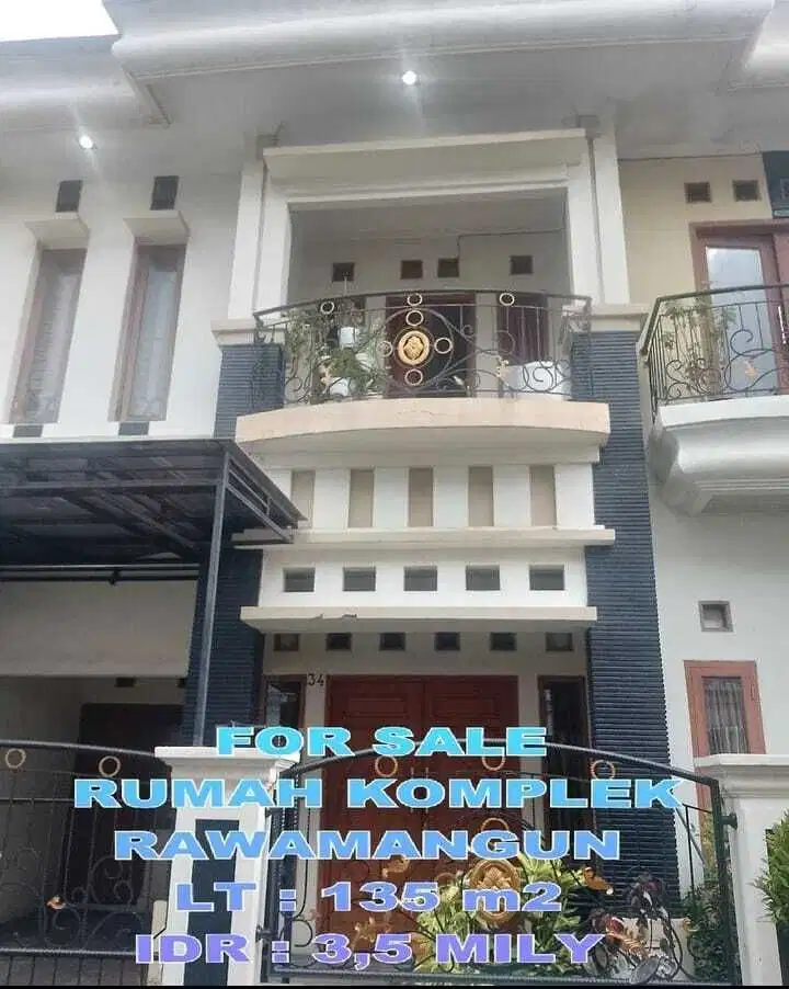 Di Jual rumah di kayu putih Rawamangun Jakarta Timur