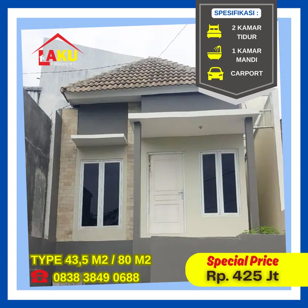 JUAL RUMAH BARU READY STOCK Perum Gand Sakinah Kav D-04