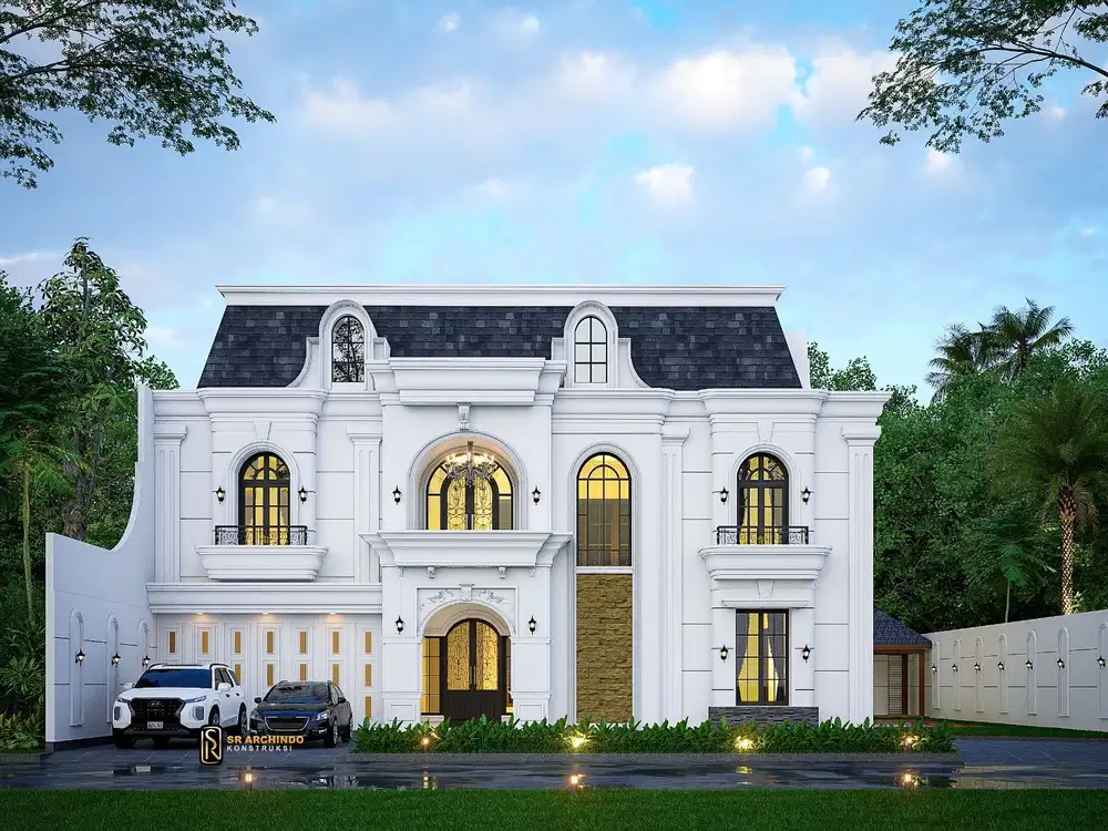 Rumah Mewah Desain American Classic di Jati Padang Jakatta Selatan