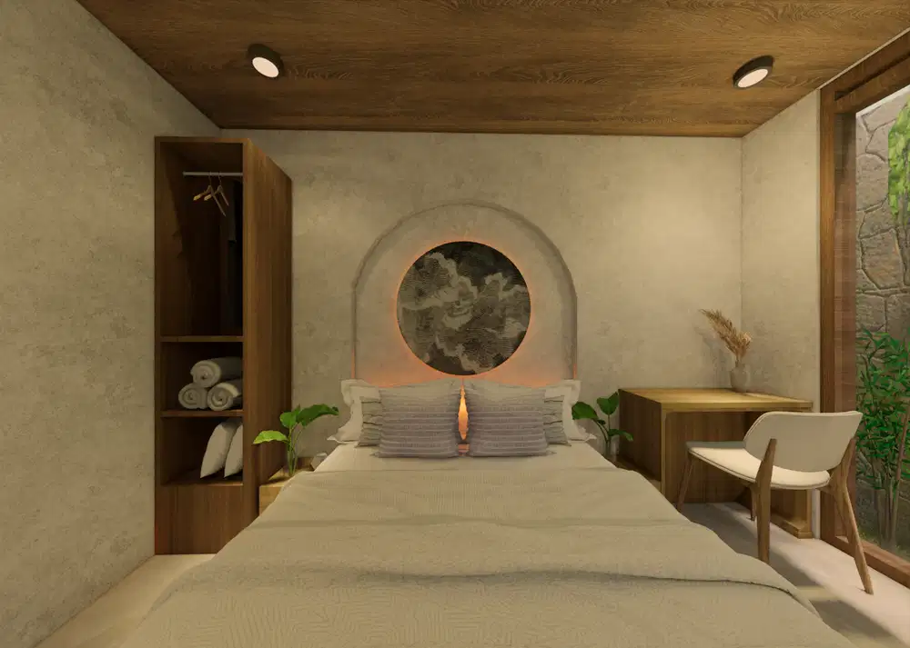 Villa bergaya japandi style di pertama di jantung pusat kota Jogja