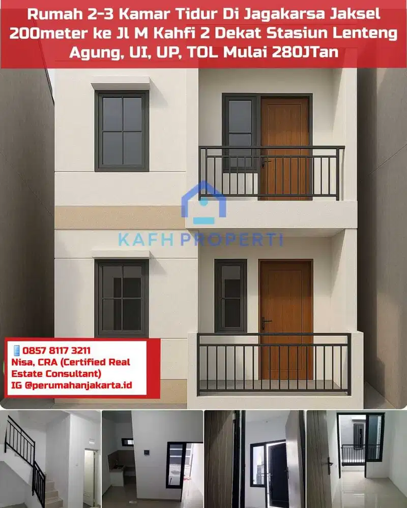 Jual Rumah Jagakarsa Dekat Jl M Kahfi 2 Dekat Stasiun Lenteng UI TOL