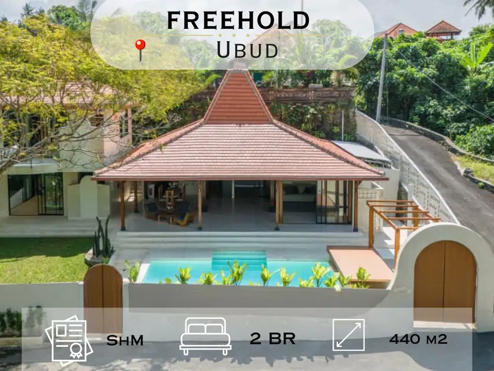 Stunning Luxury Villa di Ubud, Jungle View & Private Pool