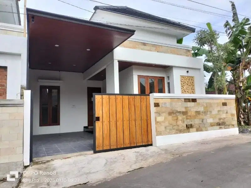 RUMAH BARU TEPI ASPAL di JL. KALIURANG KM 12,5 dekat KAMPUS UII YOGYA
