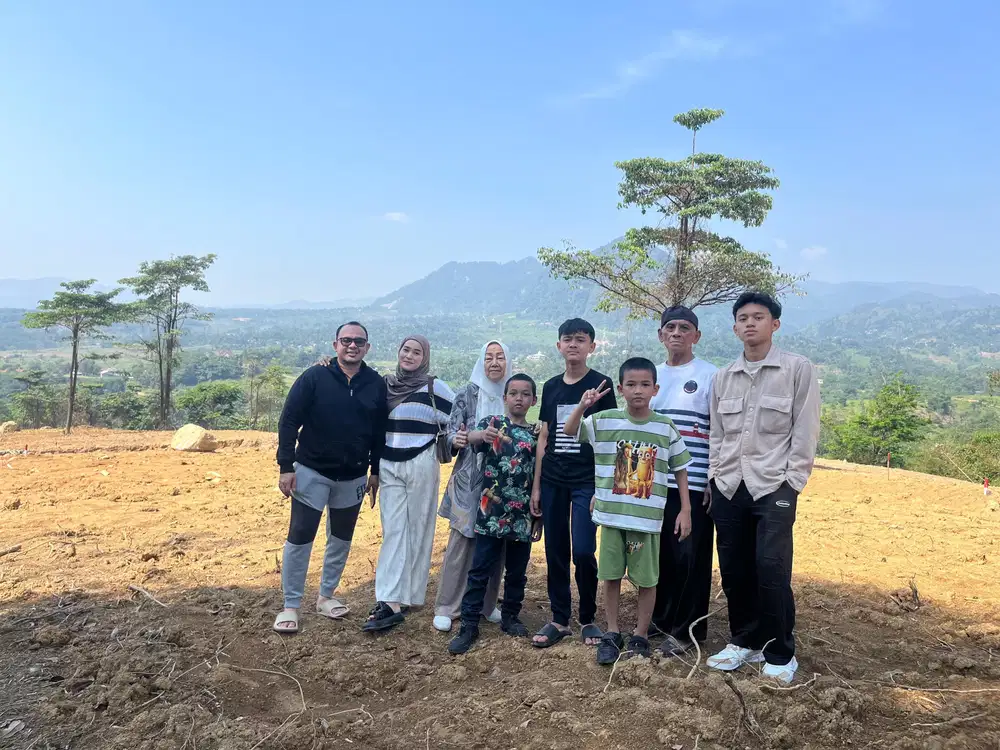Dijual tanah kavling villa di bogor dekat jakarta view gunung