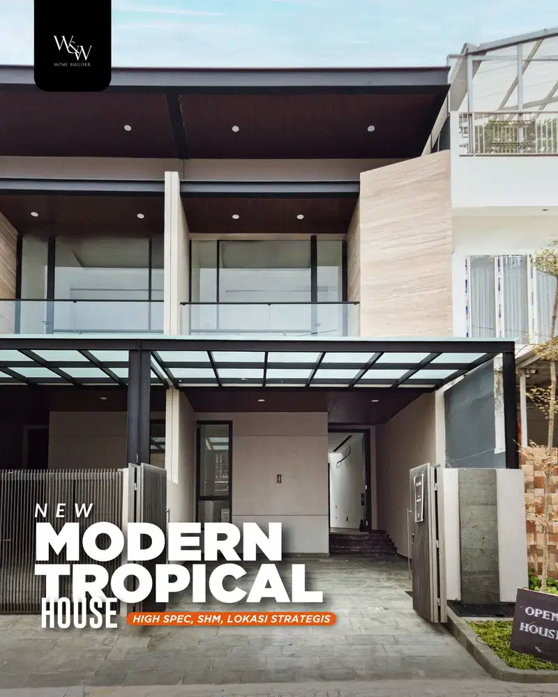 LANGKA STRATEGIS Dijual Rumah Baru Modern Tropical House Kupang Baru