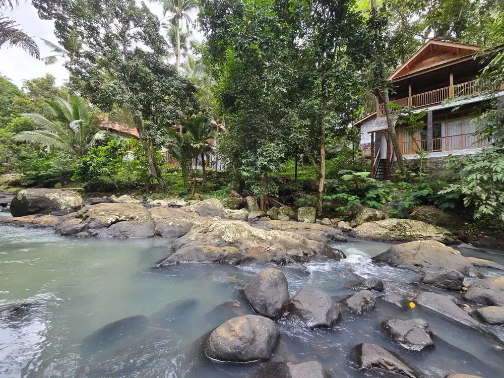 Disewakan villa yang sangat asri dengan sungai di tabanan bali
