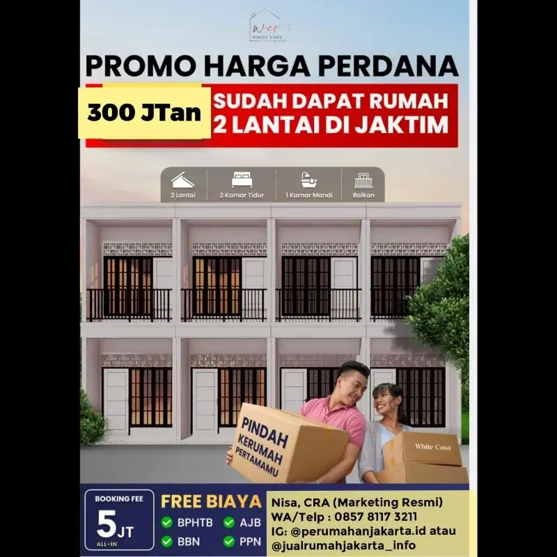 Rumah Dekat Halte Busway Tol Taman Mini Condet Jaktim