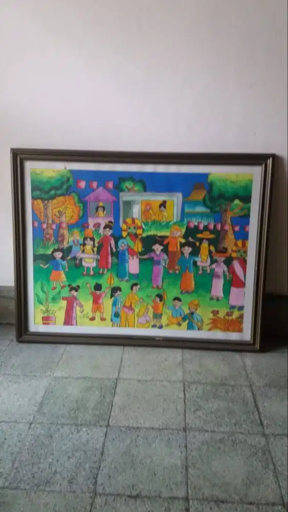 Lukisan dinding 60 x 40 cm