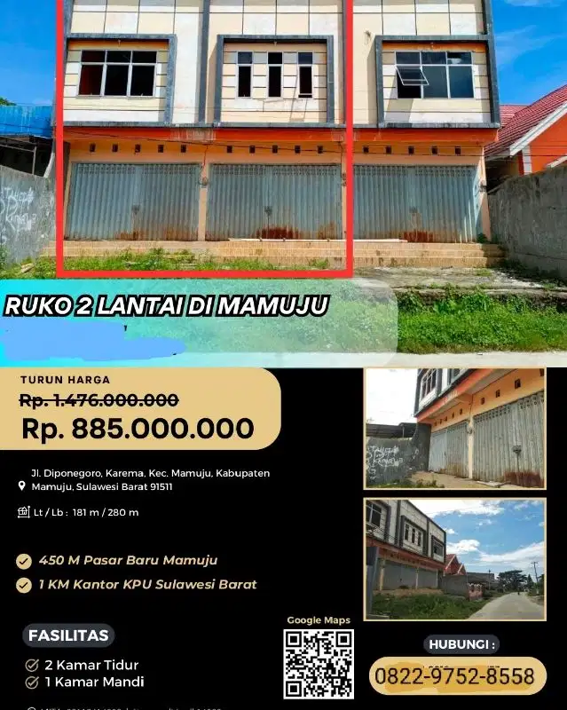 jual murah ruko melalui lelang negara