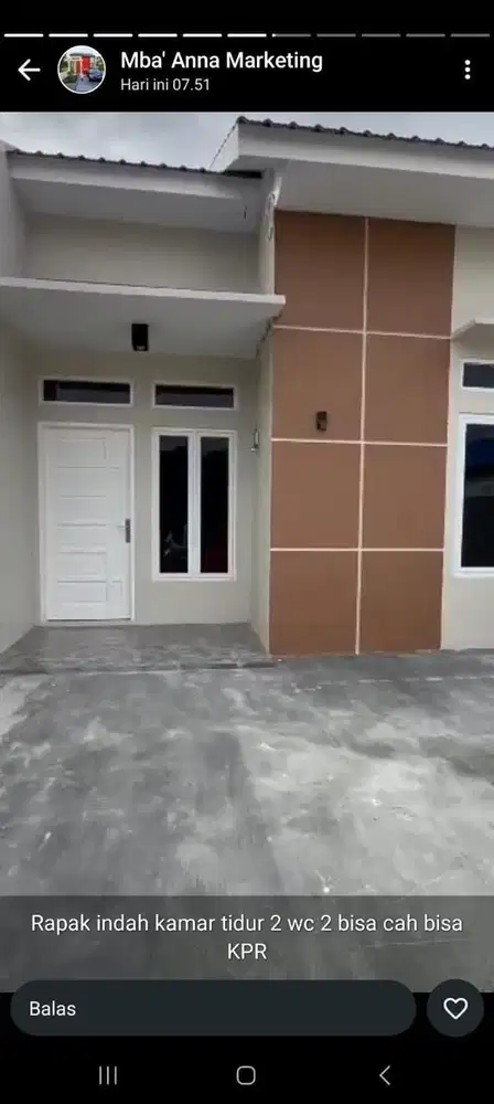 Rumah baru, di Blok E. Rapak Indah. Samarinda