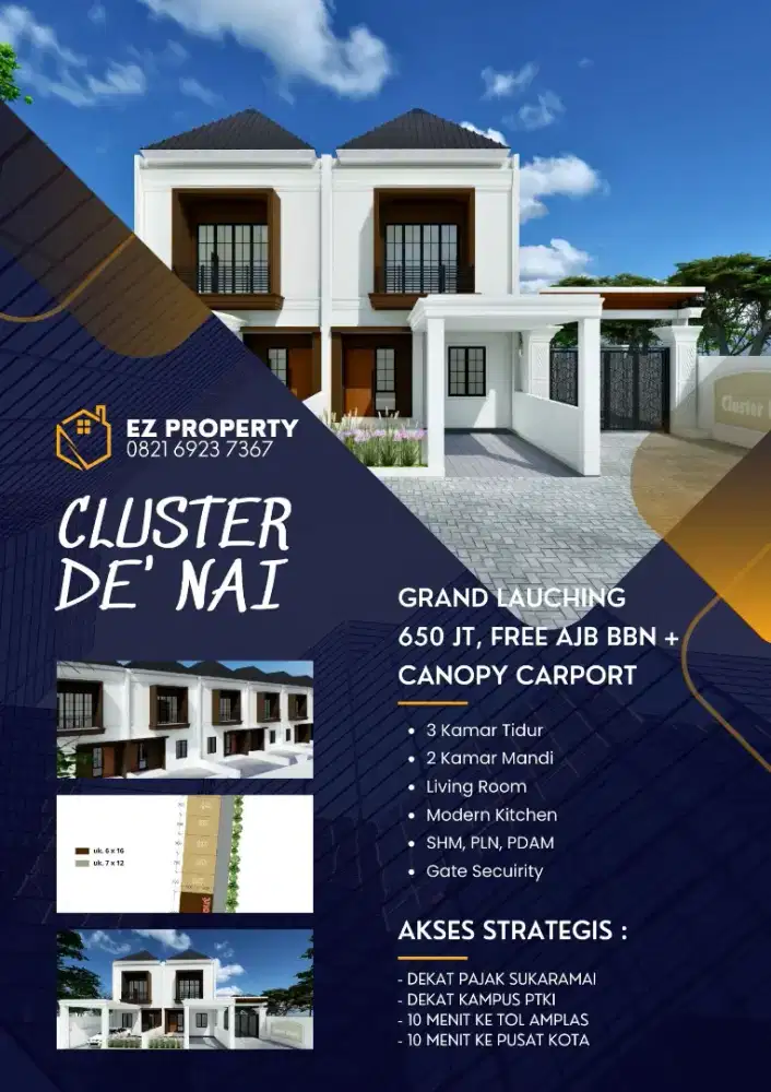 RUMAH 2 LANTAI LOKASI MEDAN DENAI