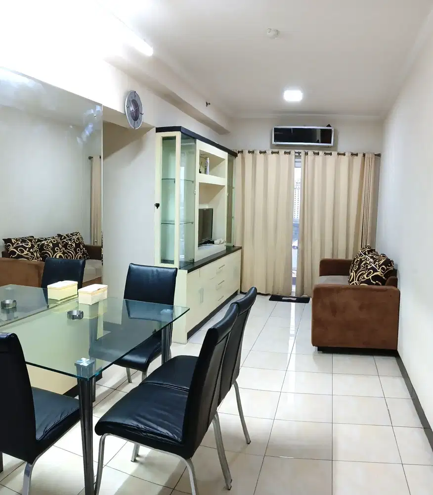 Apartemen sewa harian 2BR di Kemayoran,Rapi,Bersih,Interior.
