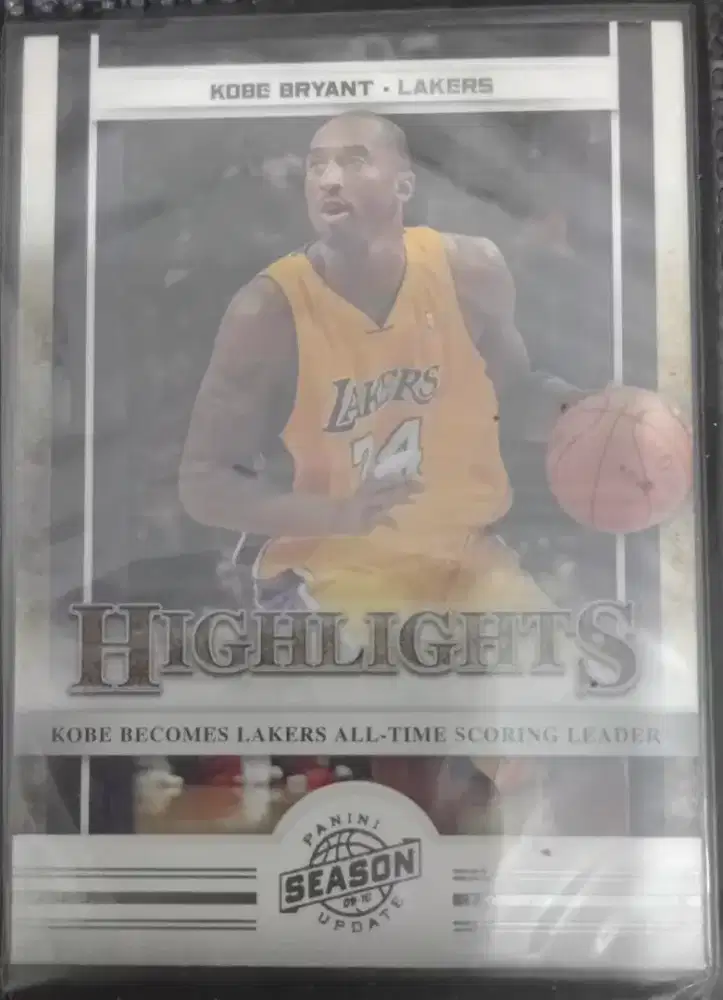 2009-10 Panini Season Update Highlights Lakers Kobe Bryant