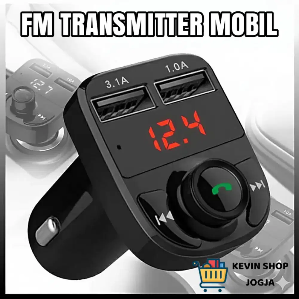FM TRANSMITTER BARU 12v + CHARGER