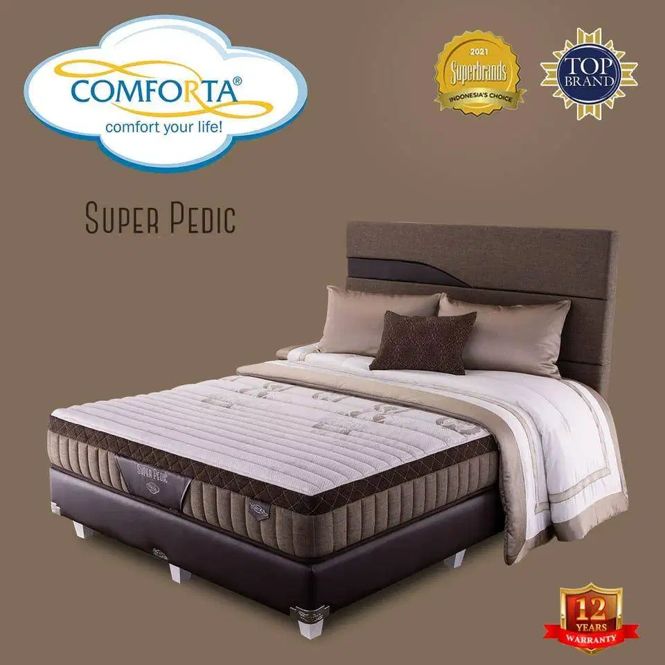 SPRINGBED SET DIVAN+KASUR COMFORTA SUPER PEDIC 160X200