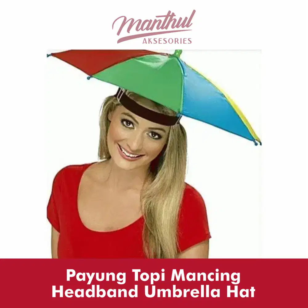 Payung Topi Mancing Headband Umbrella Hat