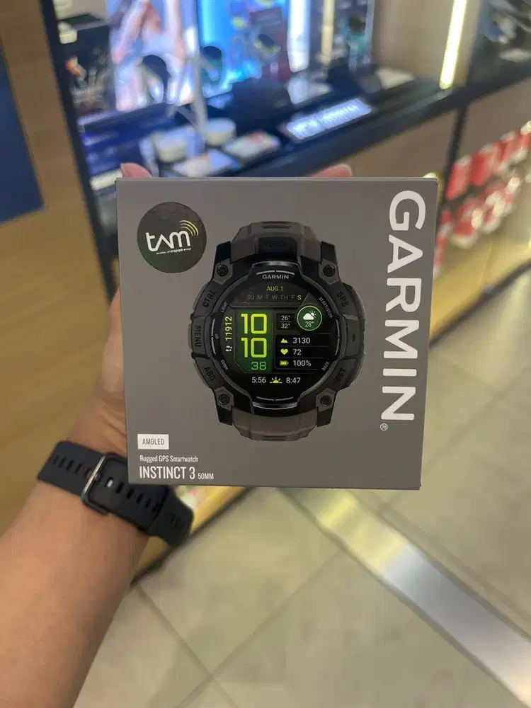 GARMIN INSTINCT 3 AMOLED 50MM - BLACK CHARCOAL