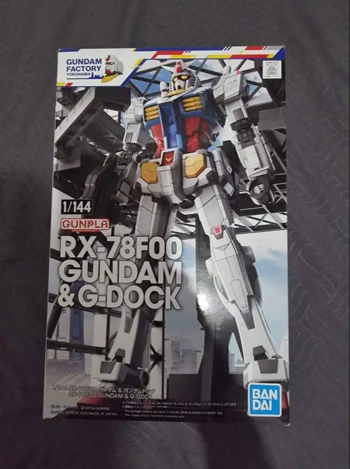1/144 RX-78F00 Gundam & G-Dock (BELUM RAKIT)