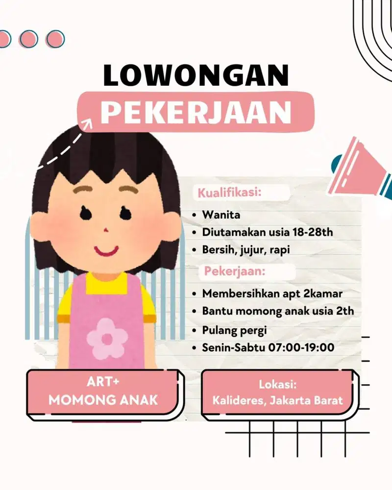 Lowongan ART momong di apartemen