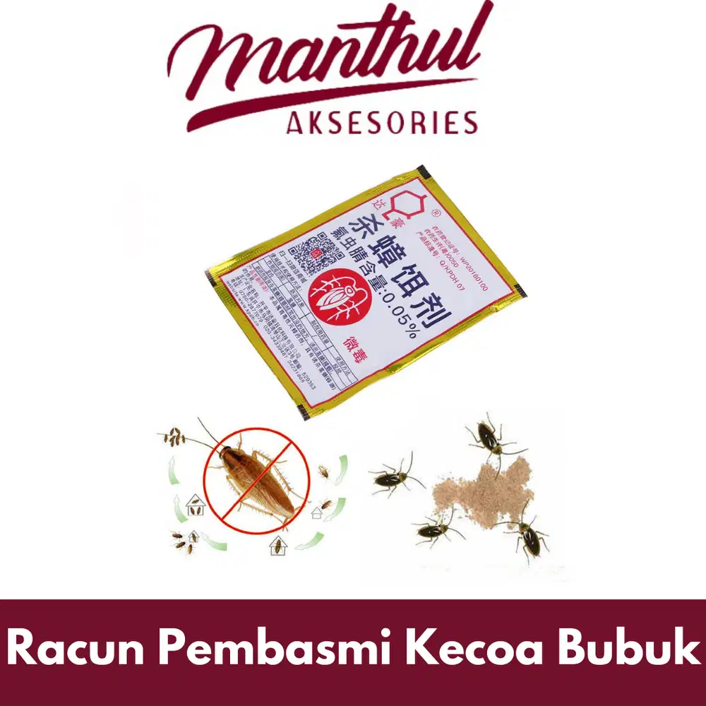 Racun Pembasmi Kecoa Bubuk Anti Cockroach Killing Bait Powder
