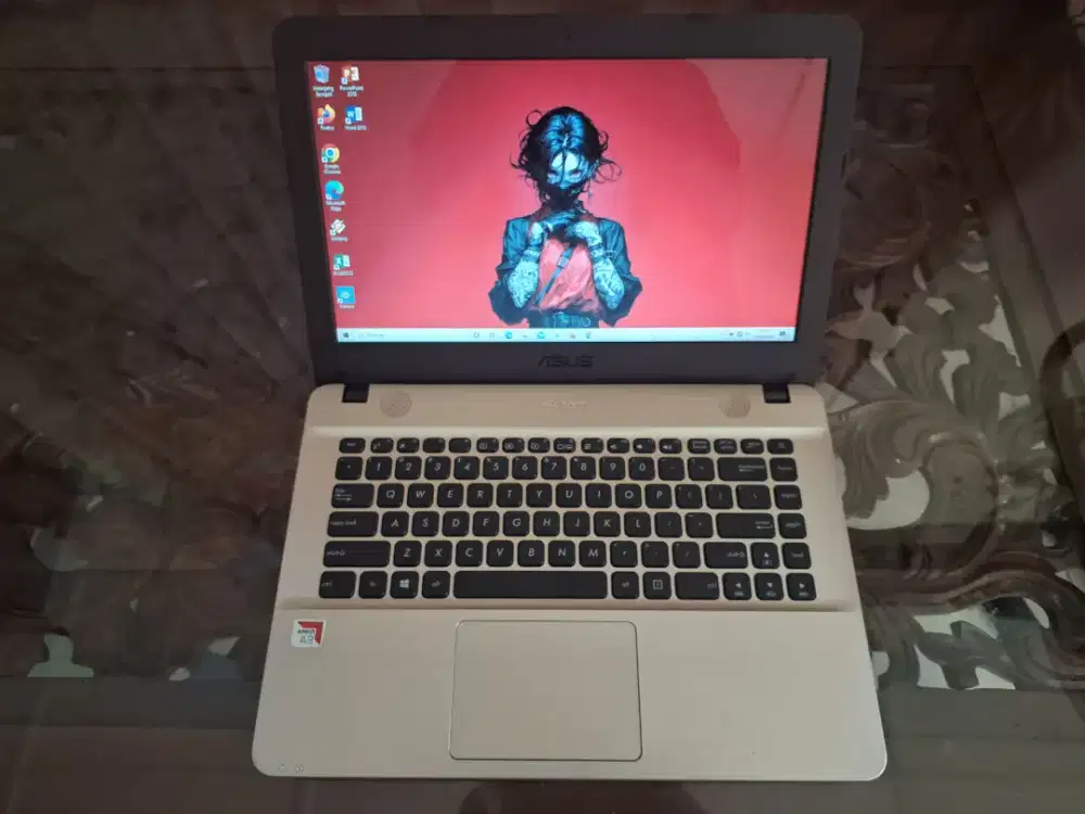 Laptop asus A9-9425,ram 8gb, hdd 500tb, win 10 bahasa indo, siap pakai