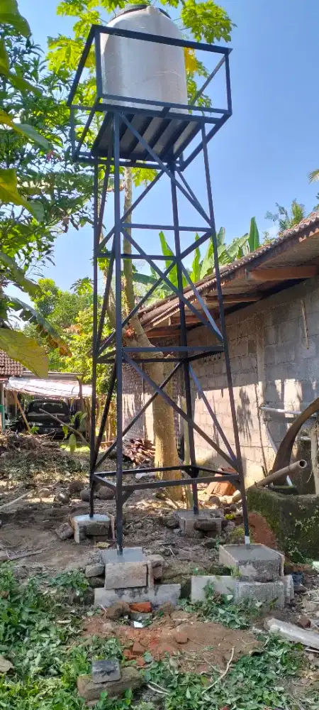 Rangka water toren/tandon air rangka besi berkualitas