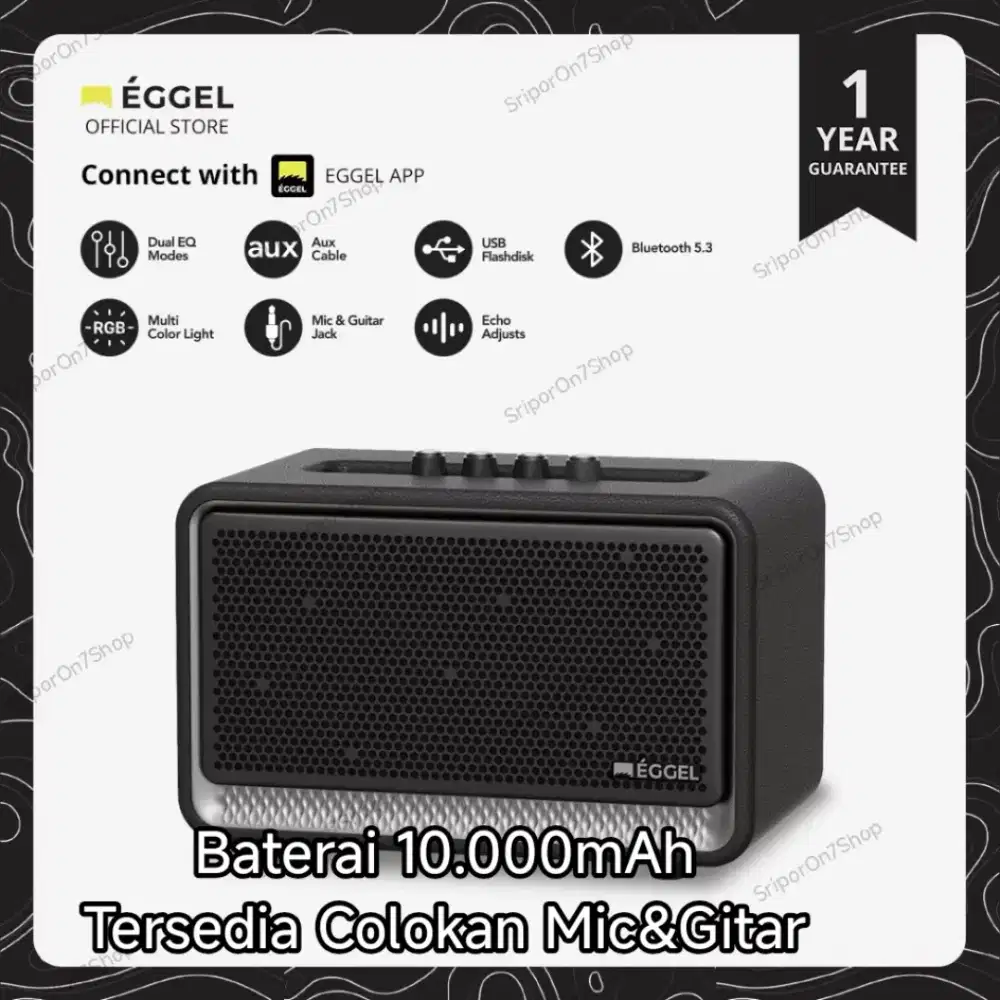 Speaker Eggel Home 3 (Baterai + Colokan Mic)
