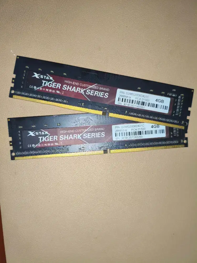 Ram xstar 8gb 2666 dimm dual channel